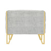 Vector Grey and Gold Velvet Accent Chair MHC-AC054-GY