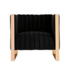Trillium Black and Rose Gold Velvet Accent Chair MHC-AC055-BK