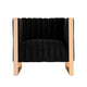 Trillium Black and Rose Gold Velvet Accent Chair MHC-AC055-BK