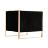 Trillium Black and Rose Gold Velvet Accent Chair MHC-AC055-BK