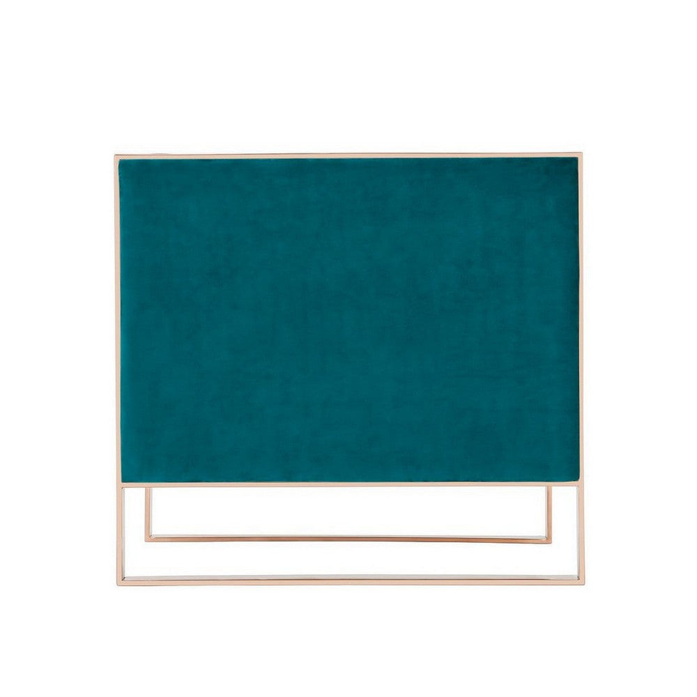 Trillium Teal and Rose Gold Velvet Accent Chair MHC-AC055-TL