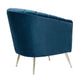 Rosemont Blue and Gold Velvet Accent Chair MHC-AC056-BL