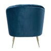 Rosemont Blue and Gold Velvet Accent Chair MHC-AC056-BL