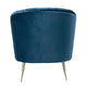 Rosemont Blue and Gold Velvet Accent Chair MHC-AC056-BL