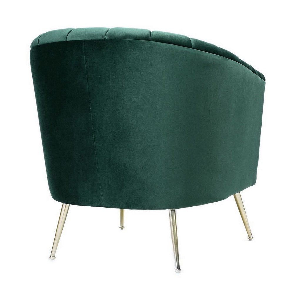Rosemont Green and Gold Velvet Accent Chair MHC-AC056-GR