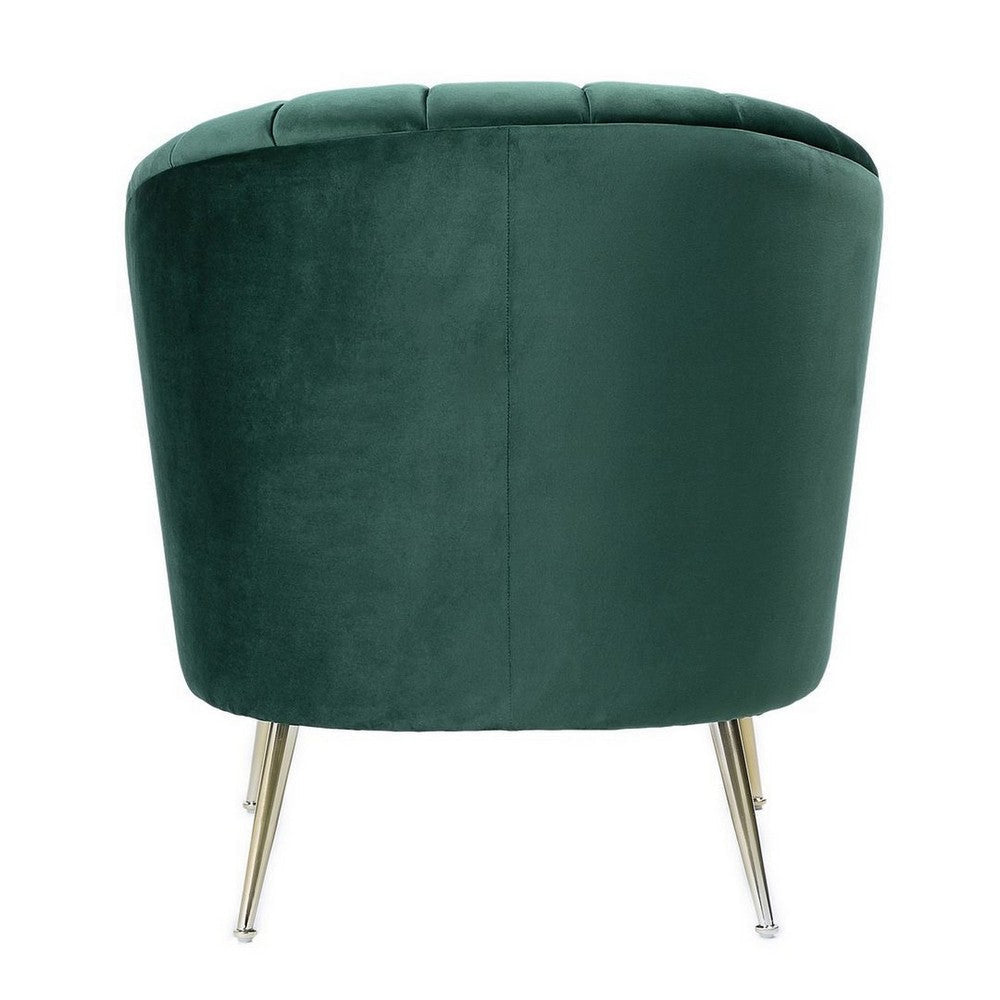 Rosemont Green and Gold Velvet Accent Chair MHC-AC056-GR