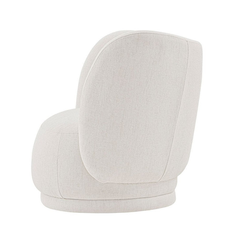 Contemporary Siri Linen Accent Chair with Pillows in Cream MHC-AC057-CR