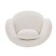 Contemporary Siri Linen Accent Chair with Pillows in Cream MHC-AC057-CR