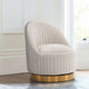 Modern Leela Swivel Boucle Accent Chair in Cream MHC-AC058-CR