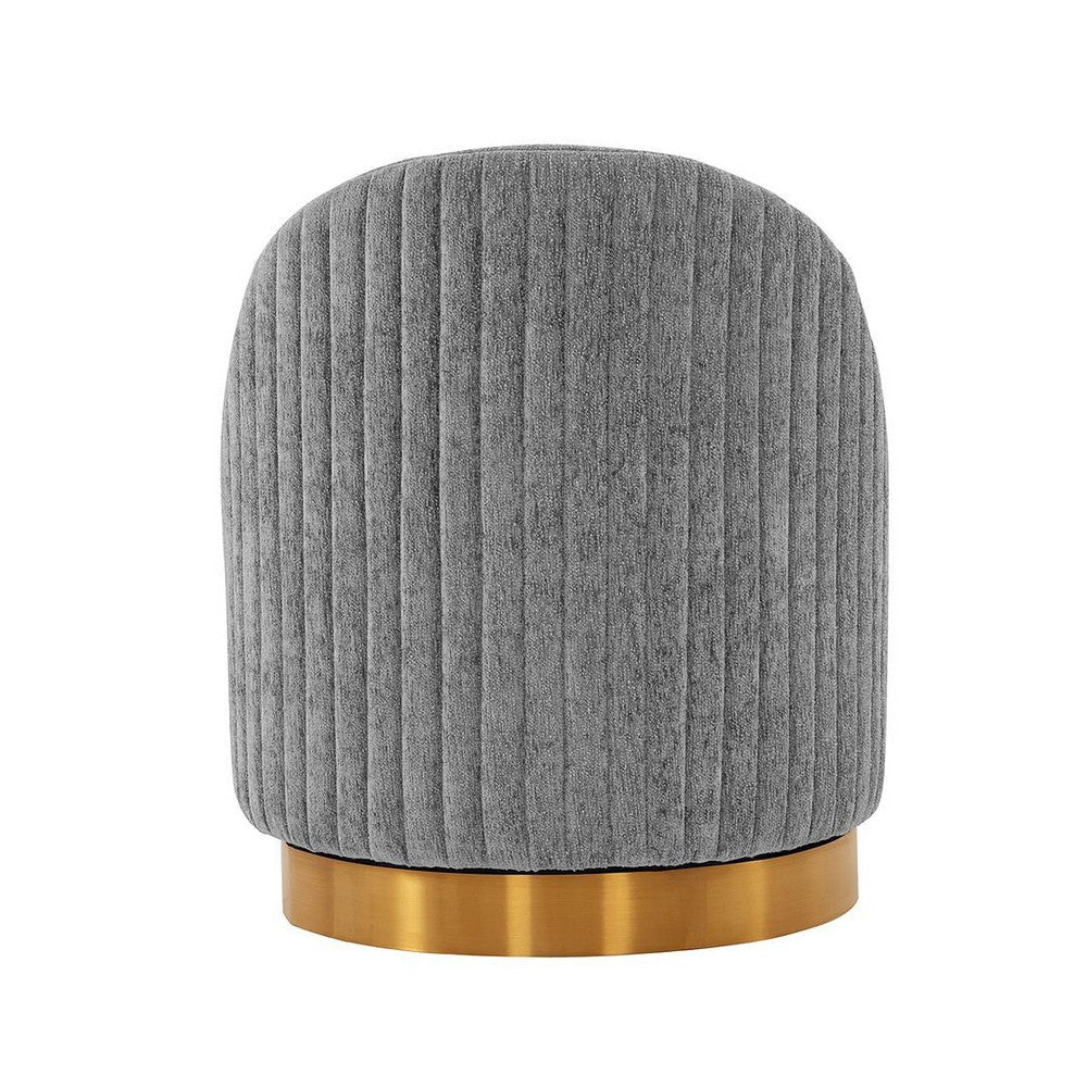 Modern Leela Swivel Boucle Accent Chair in Grey MHC-AC058-GY