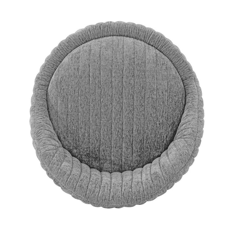 Modern Leela Swivel Boucle Accent Chair in Grey MHC-AC058-GY