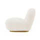 Modern Edina Boucle Accent Chair in White MHC-AC059-WH