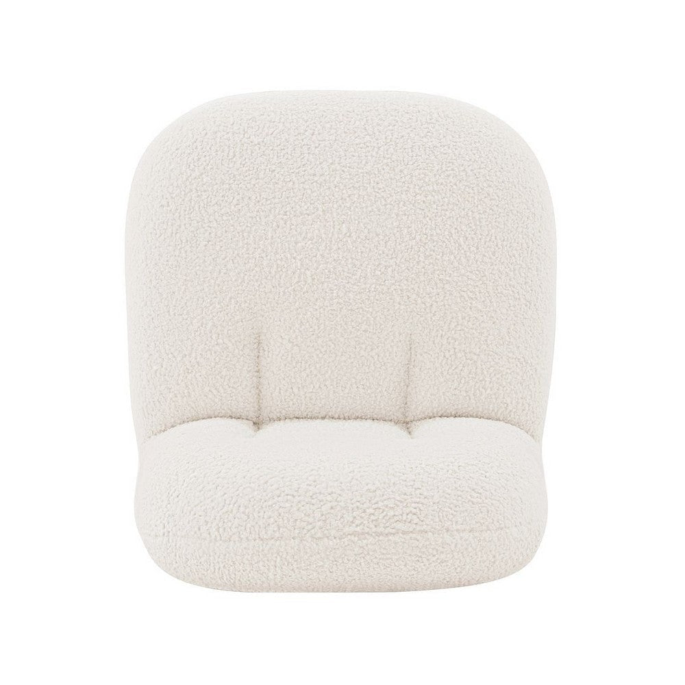 Modern Edina Boucle Accent Chair in White MHC-AC059-WH