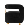 Modern Amirah Velvet Accent Chair in Black MHC-AC060-BK