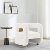 Modern Amirah Velvet Accent Chair in White MHC-AC060-WH