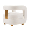 Modern Amirah Velvet Accent Chair in White MHC-AC060-WH