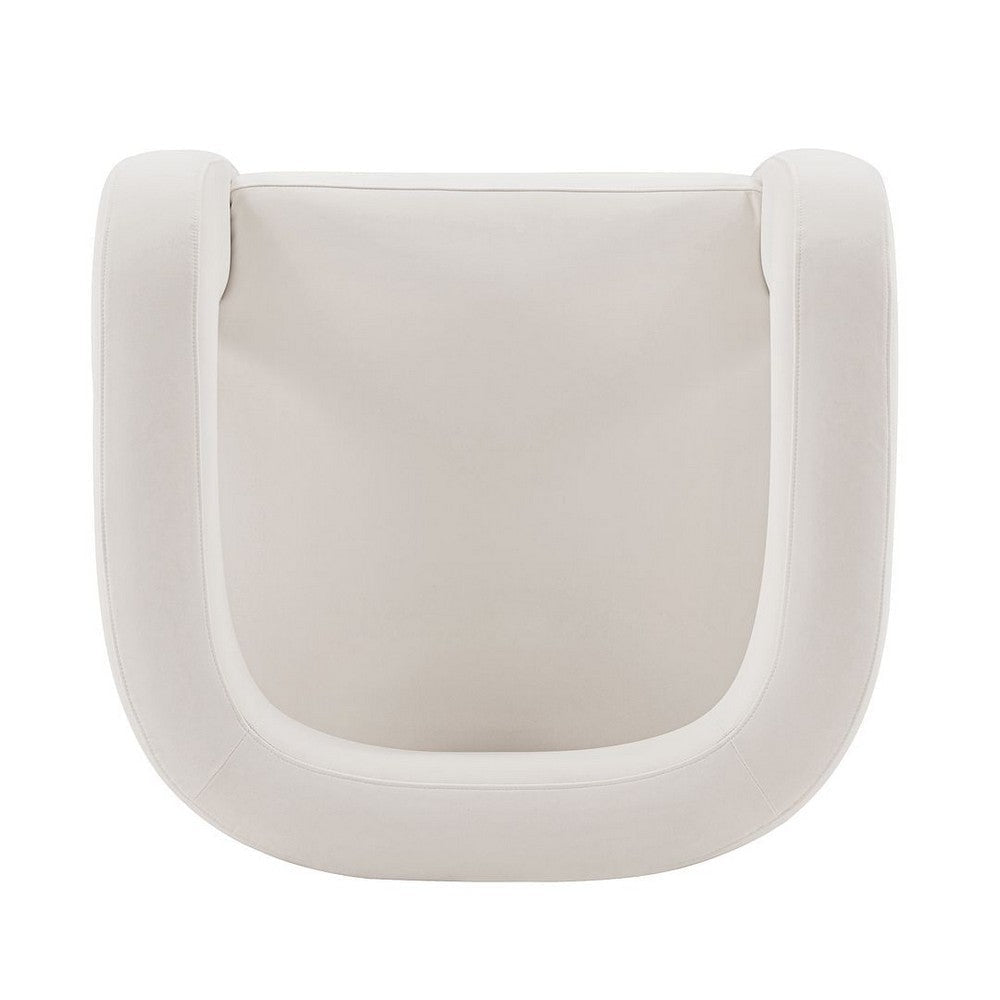 Modern Amirah Velvet Accent Chair in White MHC-AC060-WH