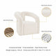 Modern Darian Boucle Accent Chair in Cream MHC-AC061-CR