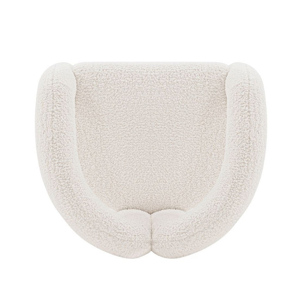 Modern Darian Boucle Accent Chair in Cream MHC-AC061-CR