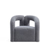 Modern Darian Boucle Accent Chair in Grey