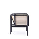 Versailles Accent Chair in Black Natural Cane and Cream MHC-ACCA01-CR