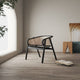 Versailles Armchair in Black and Natural Cane MHC-ACCA02-BK