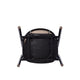 Versailles Armchair in Black and Natural Cane MHC-ACCA02-BK