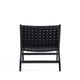 Maintenon Leatherette Accent Chair in Black MHC-ACCA03-BK