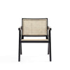 Hamlet Accent Chair in Black and Natural Cane MHC-ACCA04-BK