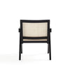 Hamlet Accent Chair in Black and Natural Cane MHC-ACCA04-BK