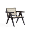 Hamlet Accent Chair in Black and Natural Cane