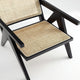 Hamlet Accent Chair in Black and Natural Cane MHC-ACCA04-BK
