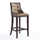 Fifth Avenue 45 in. Bronze and Walnut Beech Wood Bar Stool