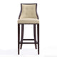Fifth Avenue 45 in. Cream and Walnut Beech Wood Bar Stool MHC-BS007-CR
