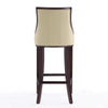 Fifth Avenue 45 in. Cream and Walnut Beech Wood Bar Stool MHC-BS007-CR