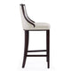 Fifth Avenue 45 in. Pearl White and Walnut Beech Wood Bar Stool MHC-BS007-PW