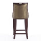 Emperor 41 in. Bronze and Walnut Beech Wood Bar Stool MHC-BS008-BZ