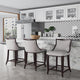 Emperor Faux Leather Barstool in Light Grey MHC-BS008-LG