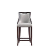 Emperor Faux Leather Barstool in Light Grey MHC-BS008-LG