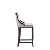 Emperor Faux Leather Barstool in Light Grey MHC-BS008-LG