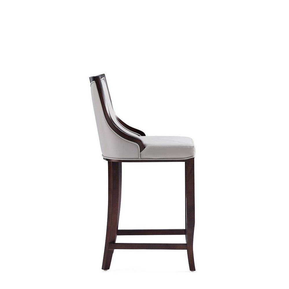Emperor Faux Leather Barstool in Light Grey MHC-BS008-LG