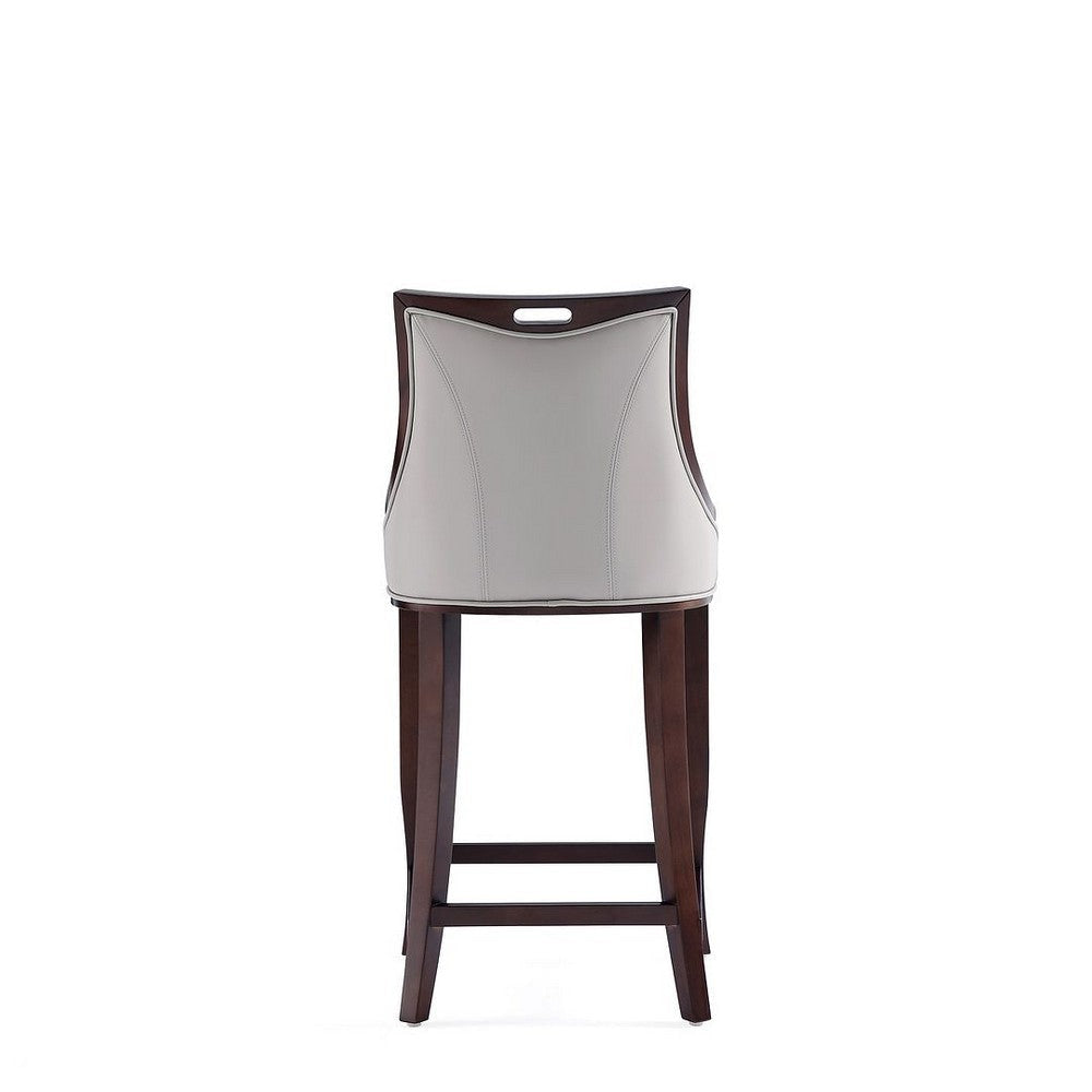Emperor Faux Leather Barstool in Light Grey MHC-BS008-LG