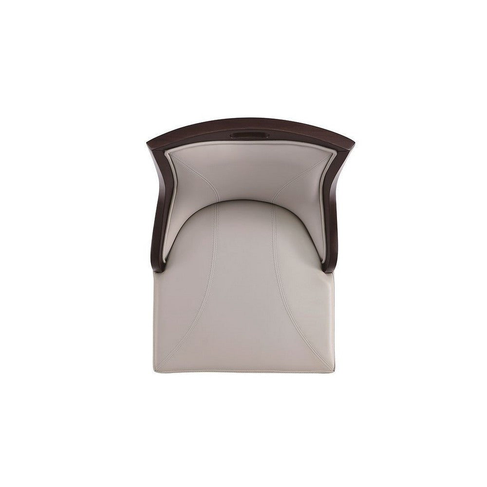 Emperor Faux Leather Barstool in Light Grey MHC-BS008-LG