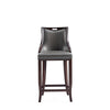Emperor Faux Leather Barstool in Pebble Grey MHC-BS008-PE