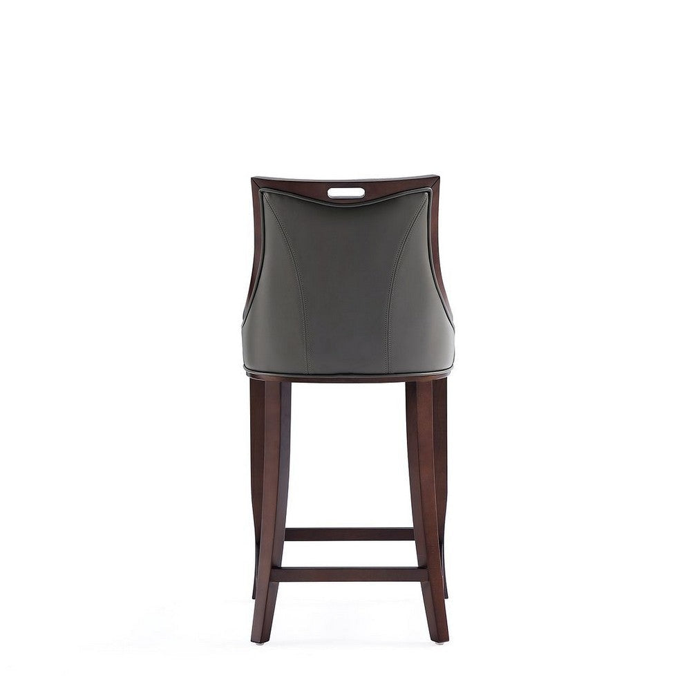 Emperor Faux Leather Barstool in Pebble Grey MHC-BS008-PE