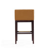 Kingsley 38 in. Camel and Dark Walnut Beech Wood Barstool MHC-BS012-CL