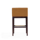 Kingsley 38 in. Camel and Dark Walnut Beech Wood Barstool MHC-BS012-CL