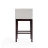 Kingsley 38 in. Ivory and Dark Walnut Beech Wood Barstool MHC-BS012-IV