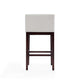 Kingsley 38 in. Ivory and Dark Walnut Beech Wood Barstool MHC-BS012-IV