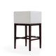 Kingsley 38 in. Ivory and Dark Walnut Beech Wood Barstool MHC-BS012-IV